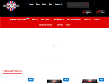 Tablet Screenshot of britishdarts.com